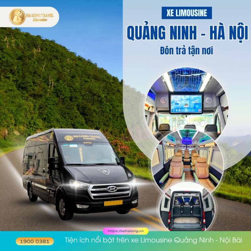 Xe Quảng Ninh đi sân bay Nội Bài - Cách đặt vé nhanh nhất 5 Tiện ích nổi bật trên xe Limousine Quảng Ninh - Nội Bài